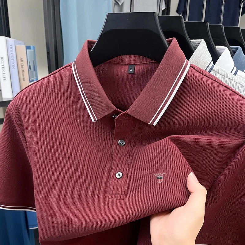 Classic Casual | Men's Polo Shirt with Exquisite Embroidery | Breathable Cotton for Everyday Comfort 9