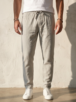 Coastal Breeze | Men's Linen Beach Pants with Relaxed Fit | Lightweight Comfort for Summer Outings 0