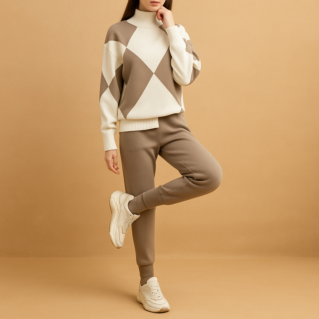 Comfortable sweater and jogger set for women | Nova 1
