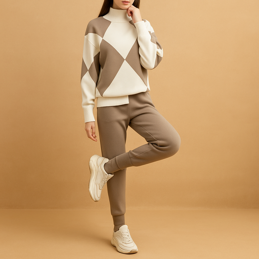 Comfortable sweater and jogger set for women | Nova 1