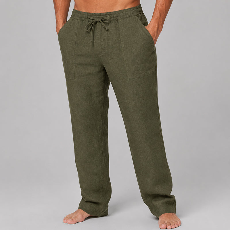 Connor | Linen Blend Relaxed Fit Pants 4