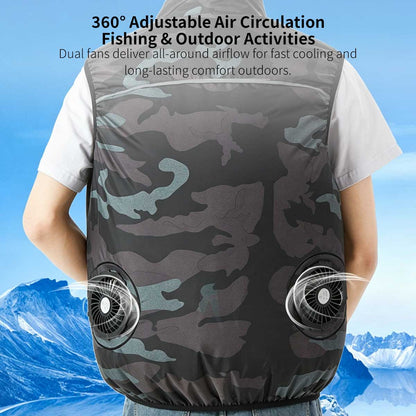 Cooling Fan Vest – USB Dual Fan Outdoor Work Cooling Gear | Traverseon 2
