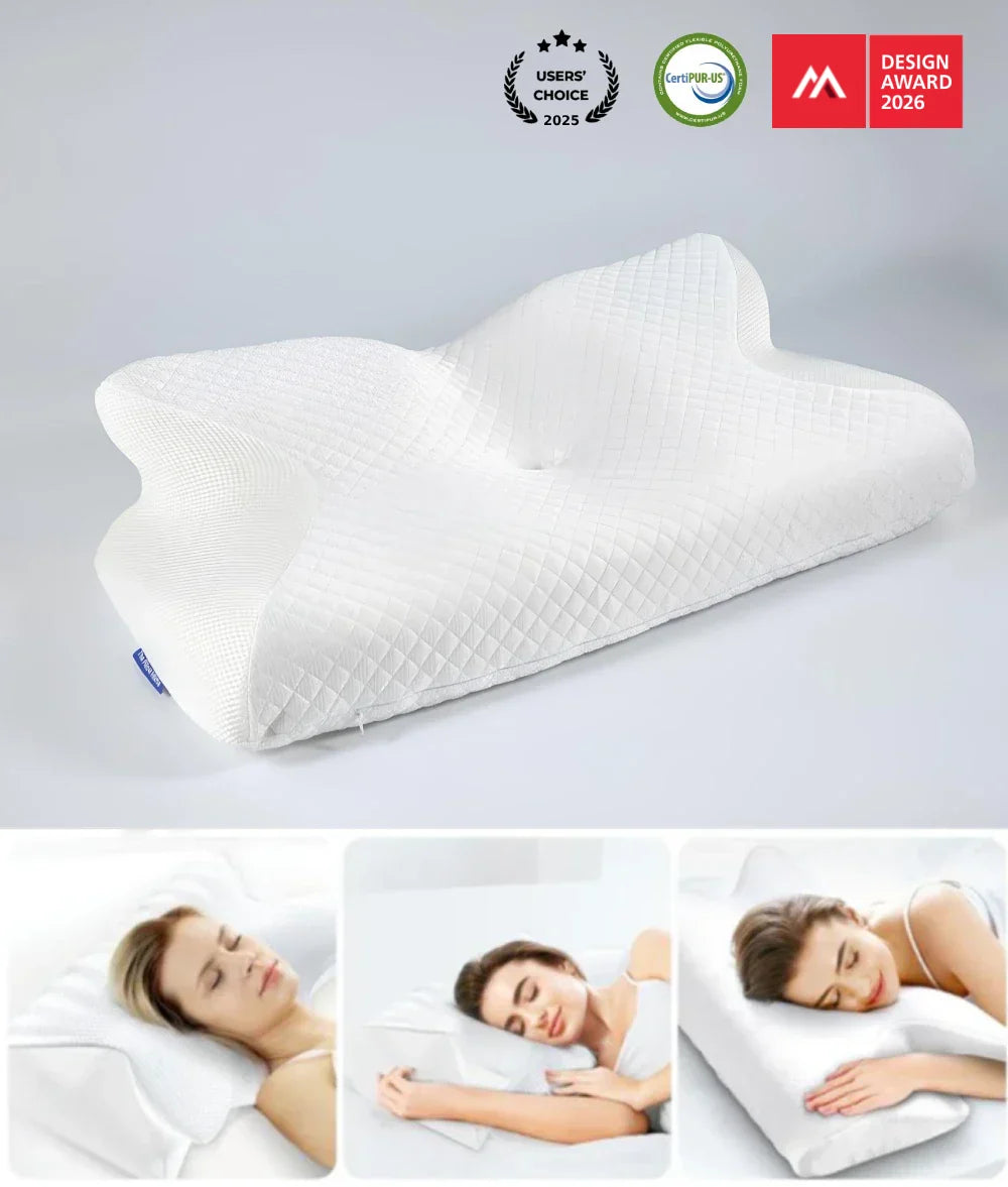 Cora Neck Support Pillow | Ergonomic Memory Foam for Neck Pain Relief 0