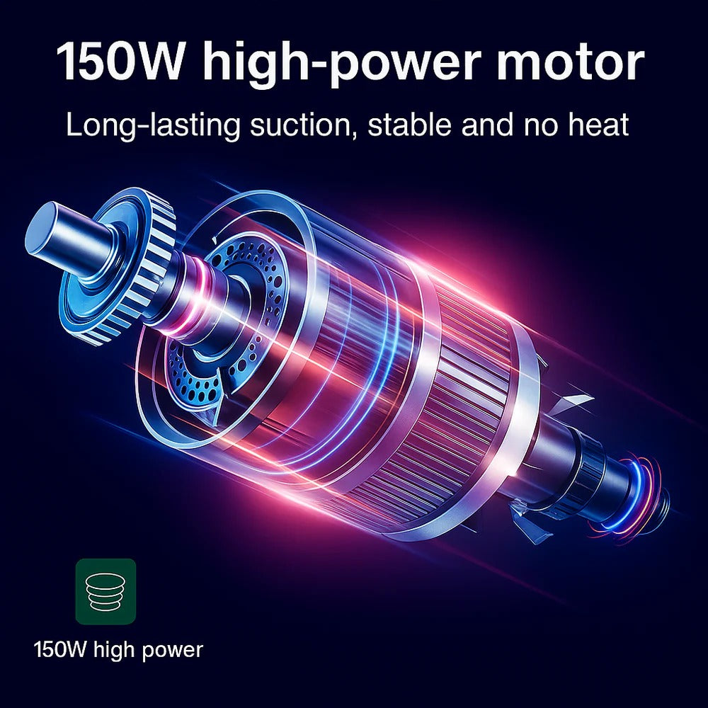 Cordless Car Vacuum Cleaner – 95000Pa Suction, Lightweight & Powerful Handheld 7