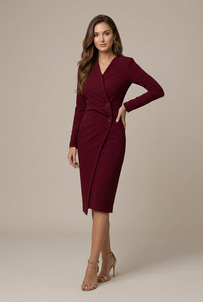 Courtney | Wrap-Front Blazer Dress 3