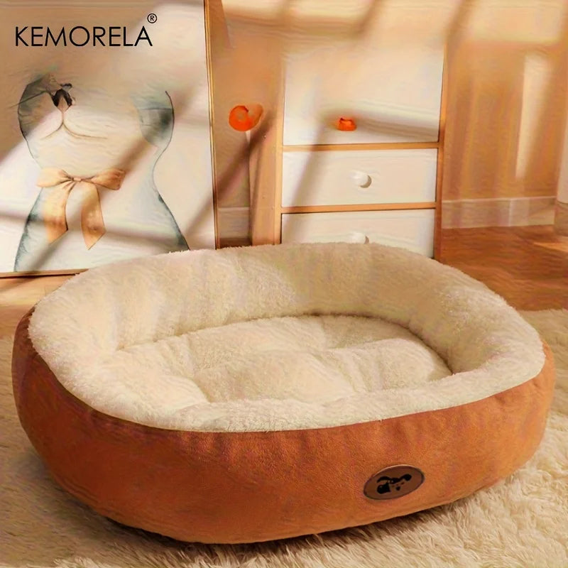 Cozy Haven | Large Dog Bed with Plush Cushion & Machine Washable Design | Comfortable Pet Bed for All Breeds 1