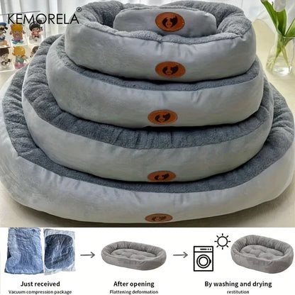 Cozy Haven | Large Dog Bed with Plush Cushion & Machine Washable Design | Comfortable Pet Bed for All Breeds 4