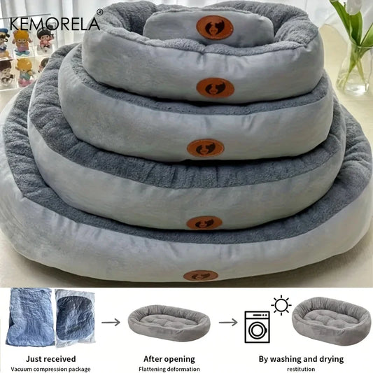 Cozy Haven | Large Dog Bed with Plush Cushion & Machine Washable Design | Comfortable Pet Bed for All Breeds 4