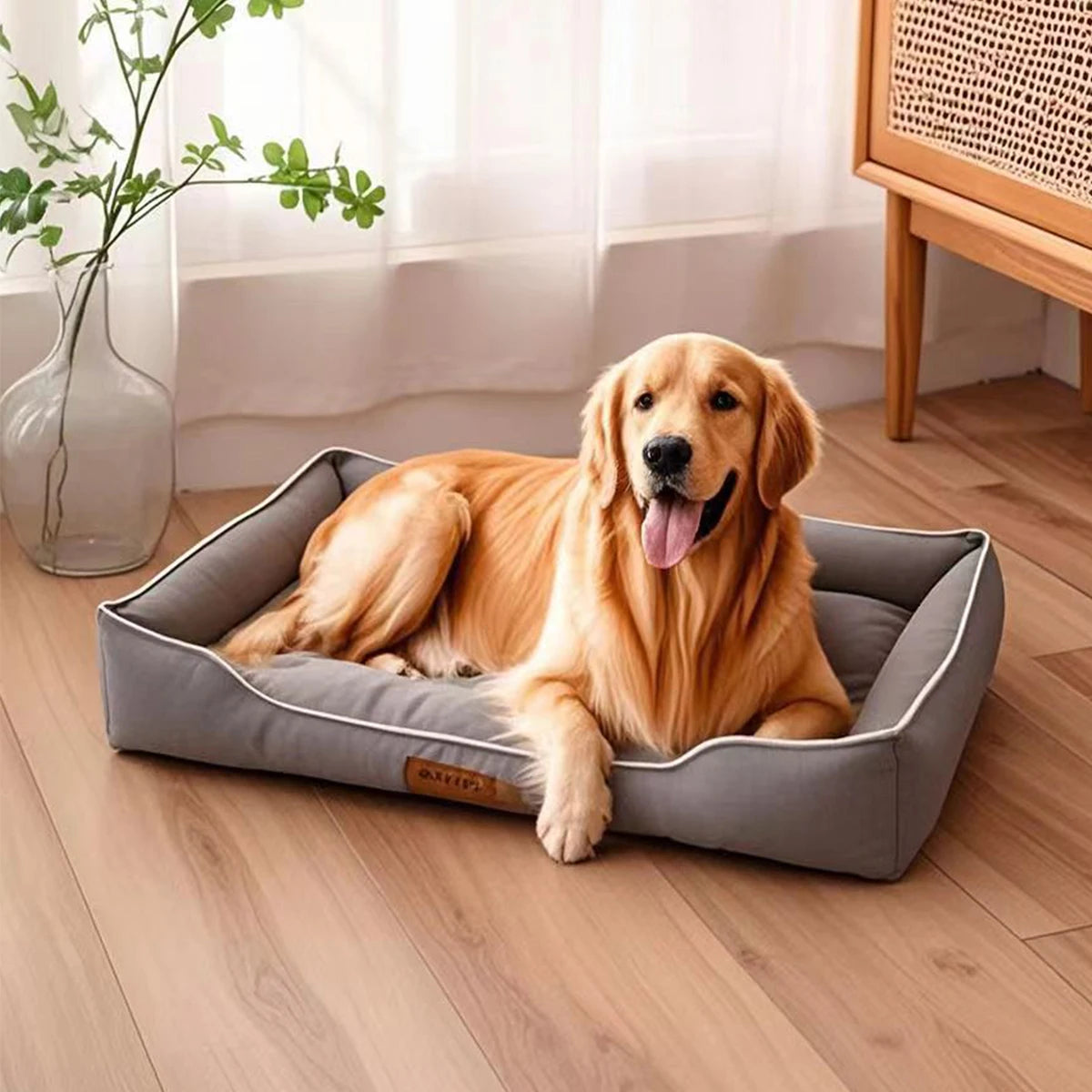 Cozy Haven | Large Dog Bed with Waterproof Design & Non-Slip Base | Comfortable Mattress for Ultimate Relaxation 1