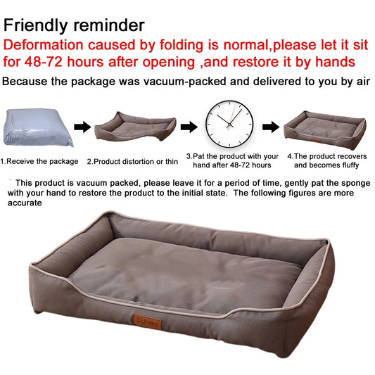 Cozy Haven | Large Dog Bed with Waterproof Design & Non-Slip Base | Comfortable Mattress for Ultimate Relaxation 5