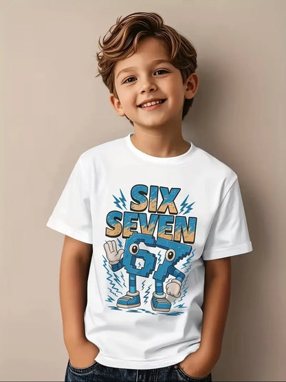Creative Kids | Graphic Print T-Shirt with Soft Cotton Blend | Fun Summer Tee for Boys and Girls 7