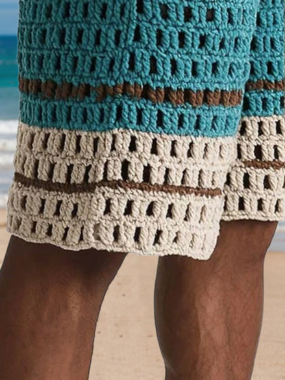 Crochet Knit Drawstring Shorts – Beach Ready Style 7