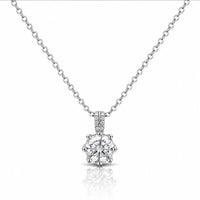 Crystal Clarity Pendant Necklace - Platinum Plated 925 Sterling Silver 0