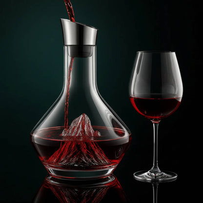 Crystal Glass Wine Decanter Aerator Carafe 0