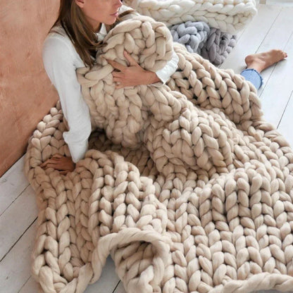 DIY Chunky XL 1000 Gram Wool Yarn for Soft Blankets - LuxeWool 7
