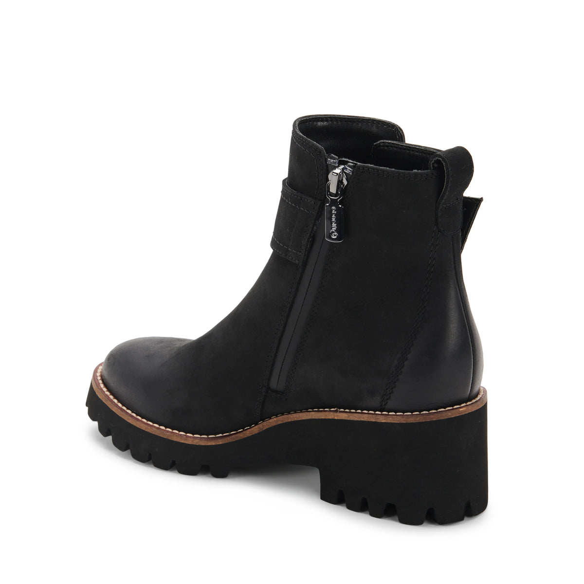 Dara Black Bootie | Waterproof Leather and Suede, Comfortable Heel 6