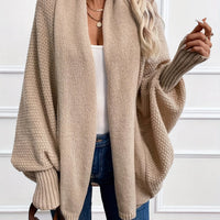 Dara Women's Cardigan | Black Batwing, Draped Shawl Collar, Relaxed Fit 0