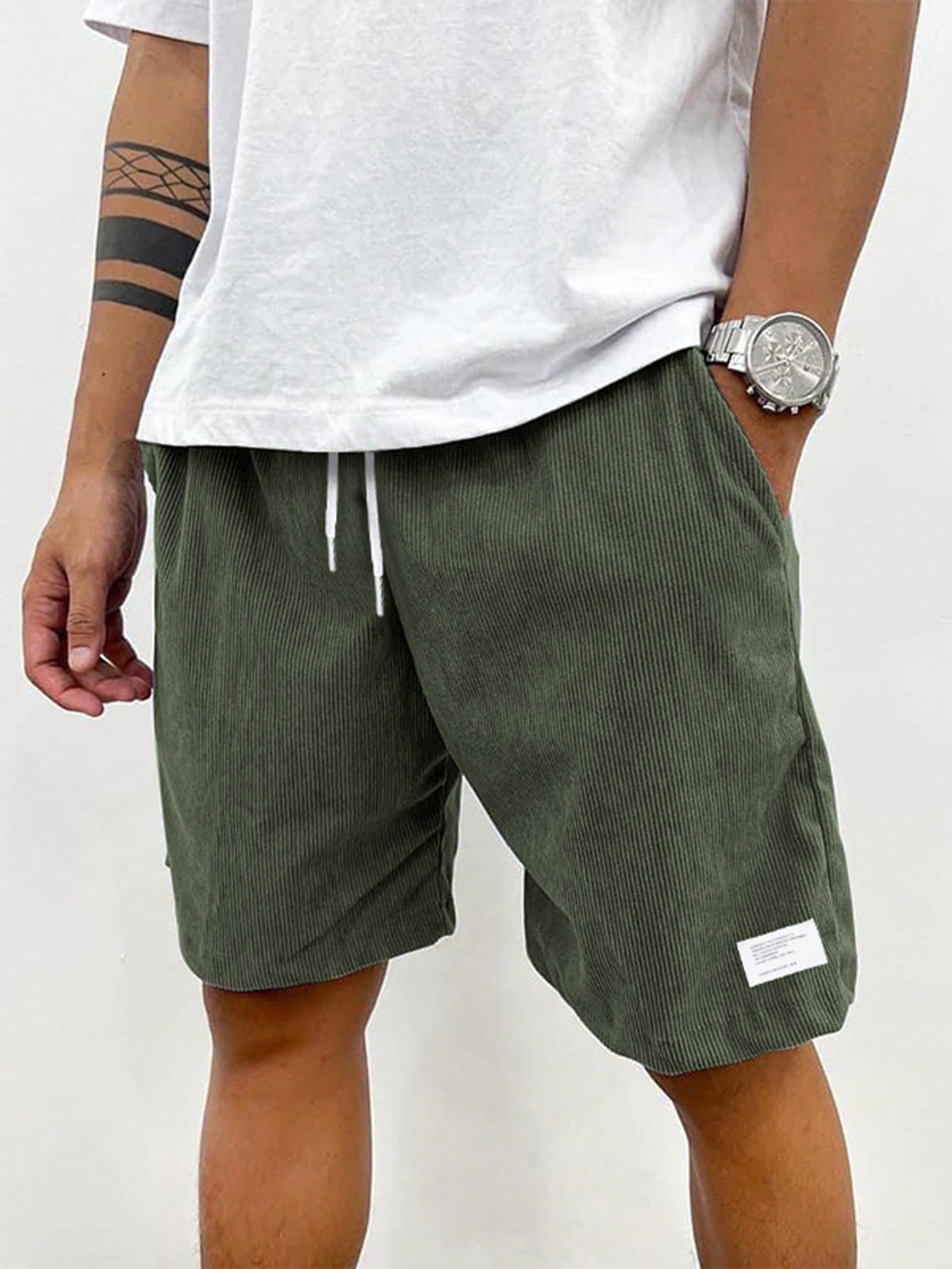 Derek | Men Relaxed Fit Casual Drawstring Shorts 0