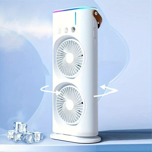 Double Head Portable Air Conditioner Fan 0