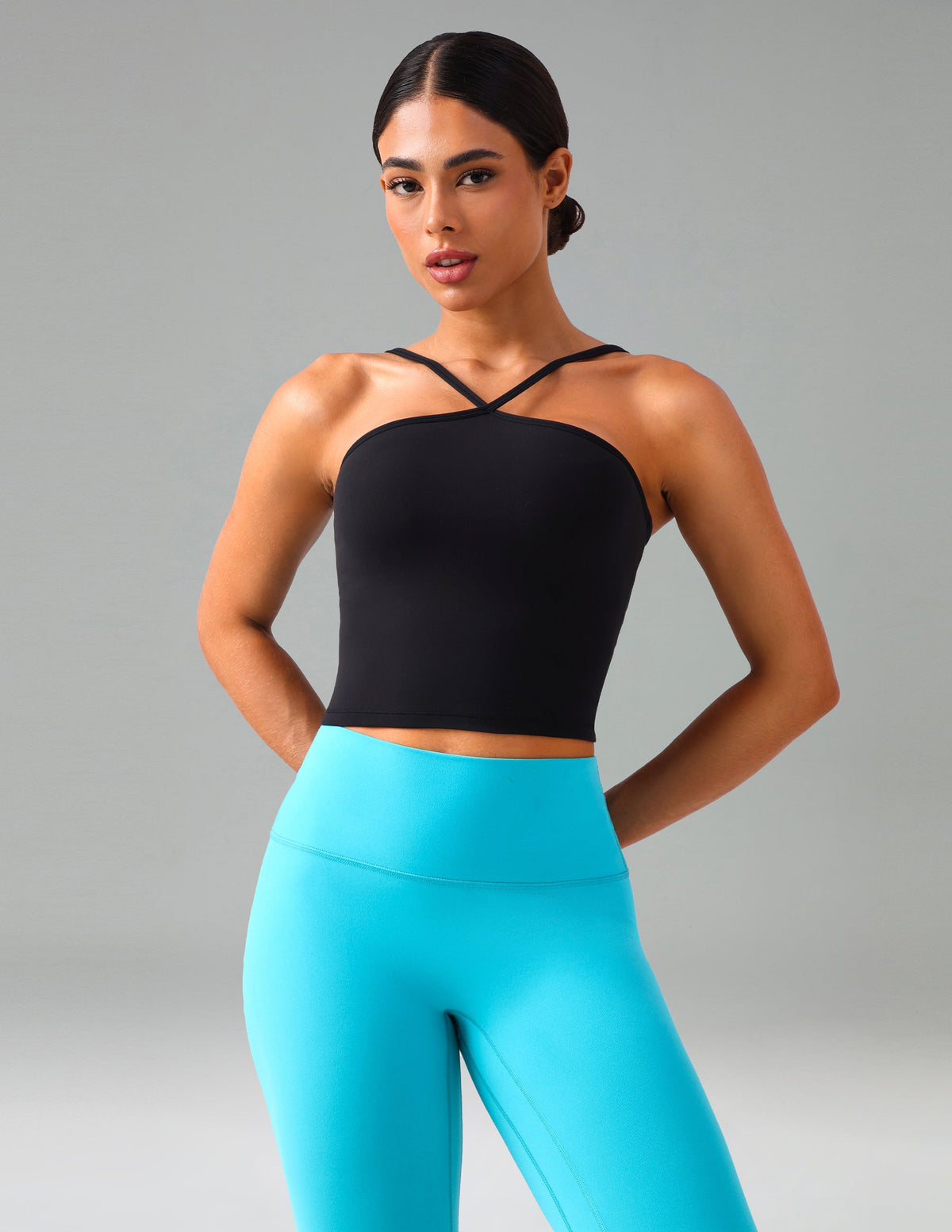 Dreamlux Cross-Front Halter Top w/ Convertible Straps 1