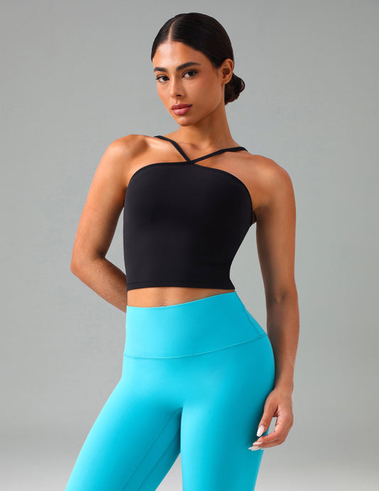 Dreamlux Cross-Front Halter Top w/ Convertible Straps 2