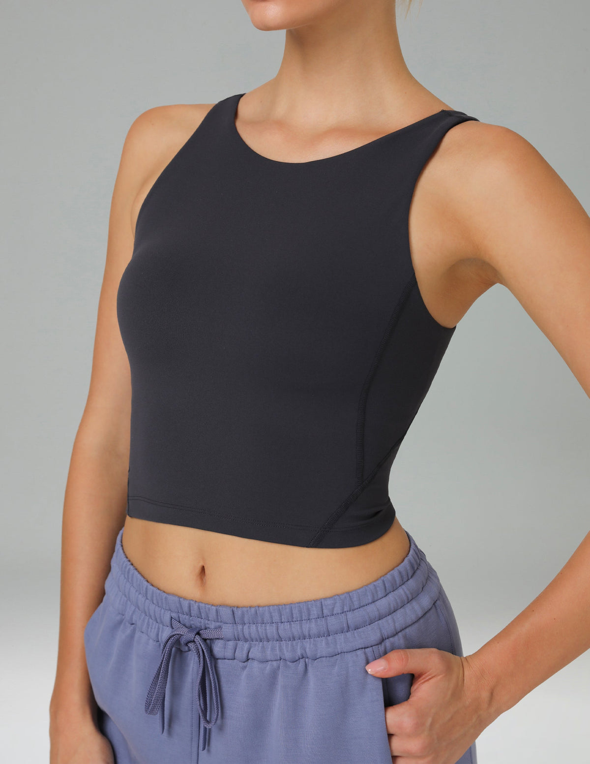 Dreamlux High Neck U-Back Workout Tank Top w/ Removable Padded Cups 12