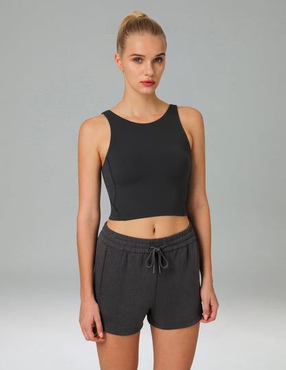Dreamlux High Neck U-Back Workout Tank Top w/ Removable Padded Cups 7