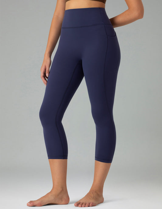 Dreamlux High Waisted No Front Seam 21" Workout Legging w/ Pockets 0