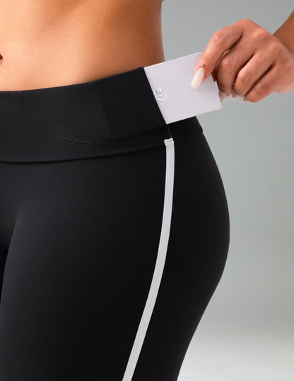 Dreamlux High Waisted No Front Seam 25" Yoga Legging w/ Contrast Trim 4