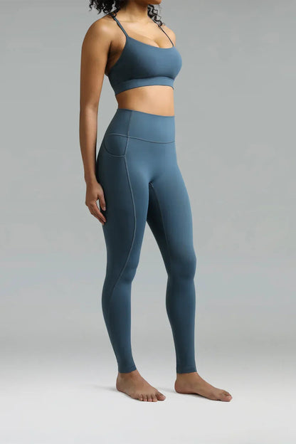 Dreamlux High Waisted No Front Seam 28" Full Length Workout Legging w/ Pockets 11