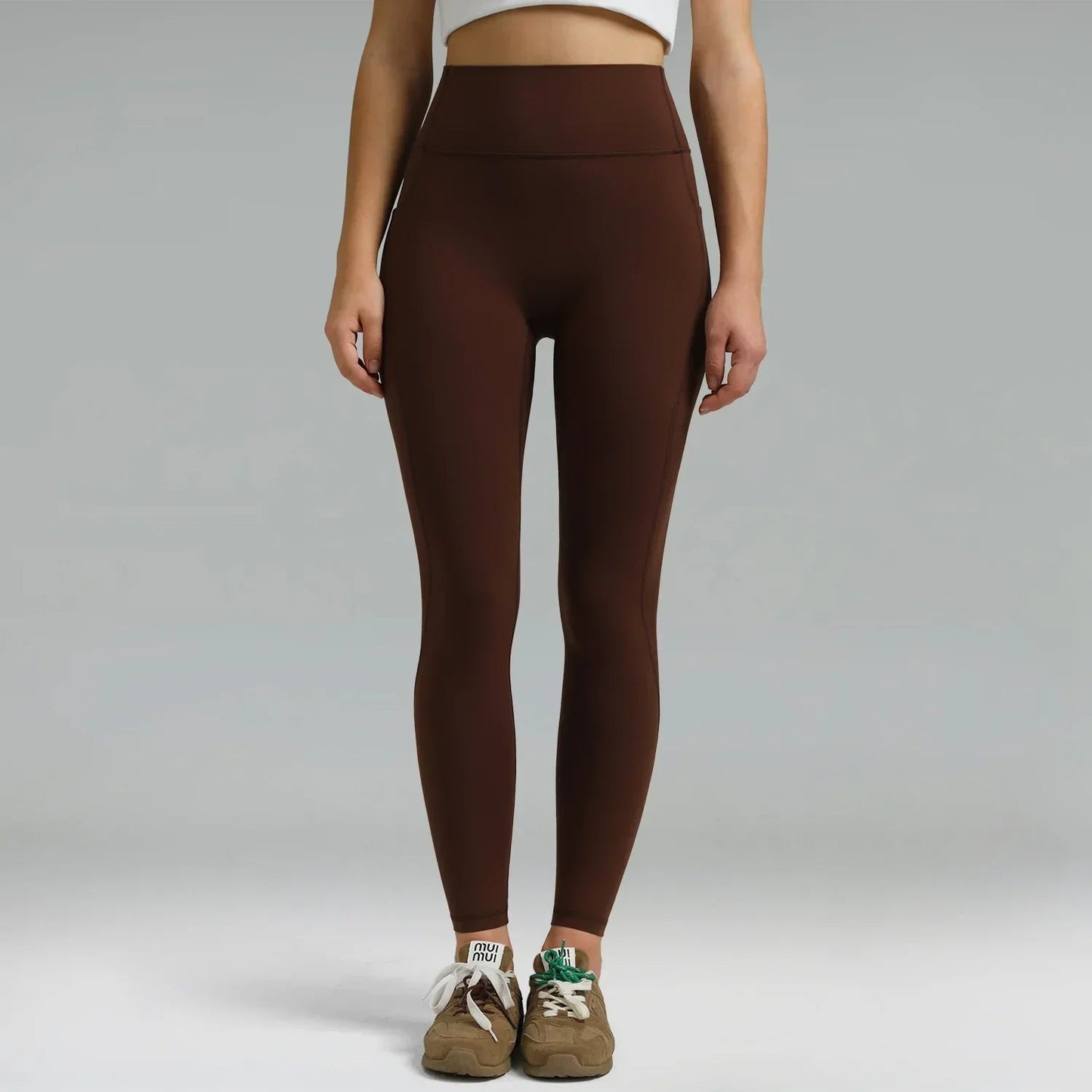Dreamlux High Waisted No Front Seam 28" Full Length Workout Legging w/ Pockets 12
