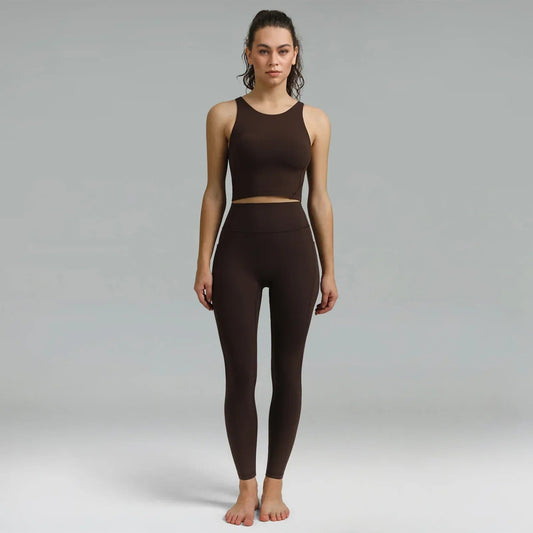 Dreamlux High Waisted No Front Seam 28" Full Length Workout Legging w/ Pockets 2