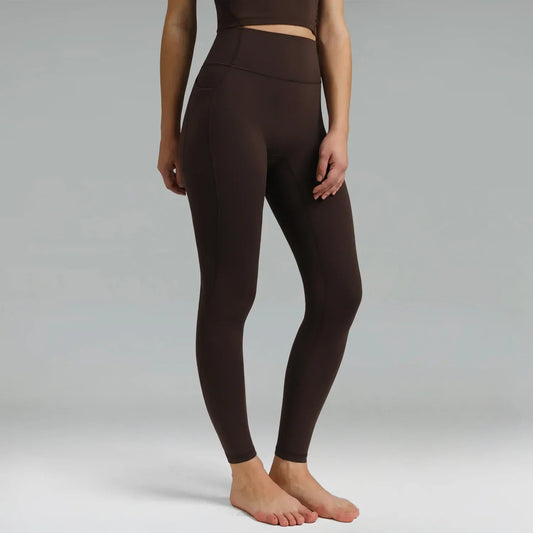 Dreamlux High Waisted No Front Seam 28" Full Length Workout Legging w/ Pockets 4