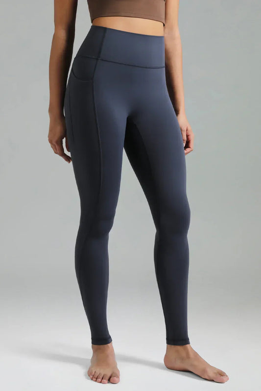 Dreamlux High Waisted No Front Seam 28" Full Length Workout Legging w/ Pockets 9