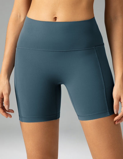 Dreamlux High Waisted No Front Seam 6" Biker Short w/ Pockets 15