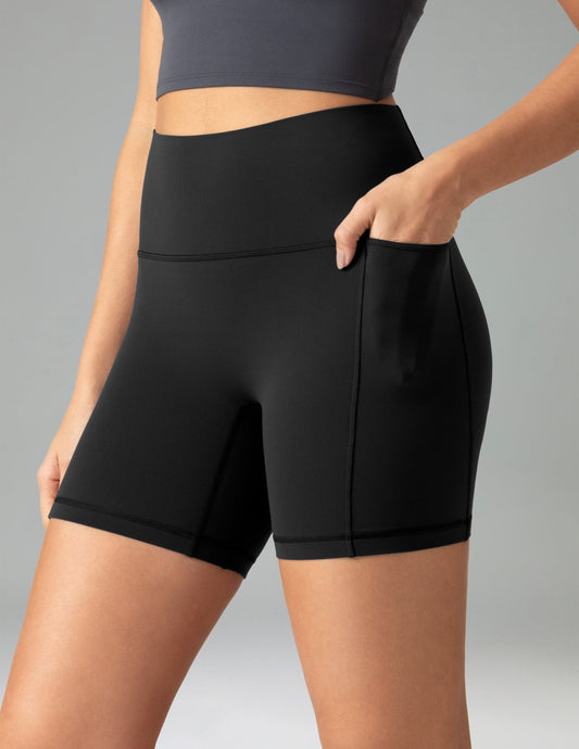 Dreamlux High Waisted No Front Seam 6" Biker Short w/ Pockets 7