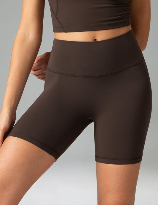 Dreamlux High Waisted No Front Seam 6" Workout Short 9