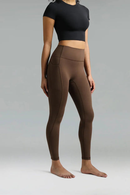 Dreamlux High Waisted No Front Seam 7/8 Workout Legging w/ Pockets 10