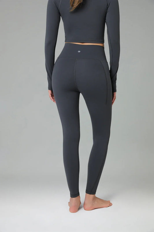 Dreamlux High Waisted No Front Seam 7/8 Workout Legging w/ Pockets 3