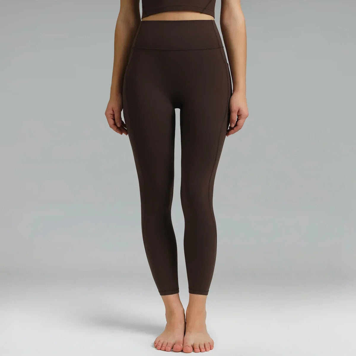 Dreamlux High Waisted No Front Seam 7/8 Workout Legging w/ Pockets 9