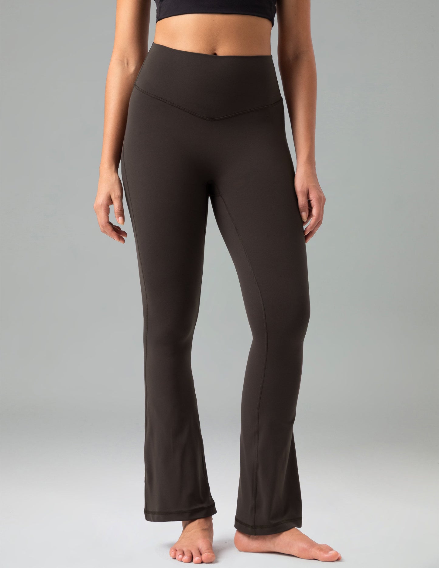Dreamlux High Waisted No Front Seam Flare Legging 27.5" 9