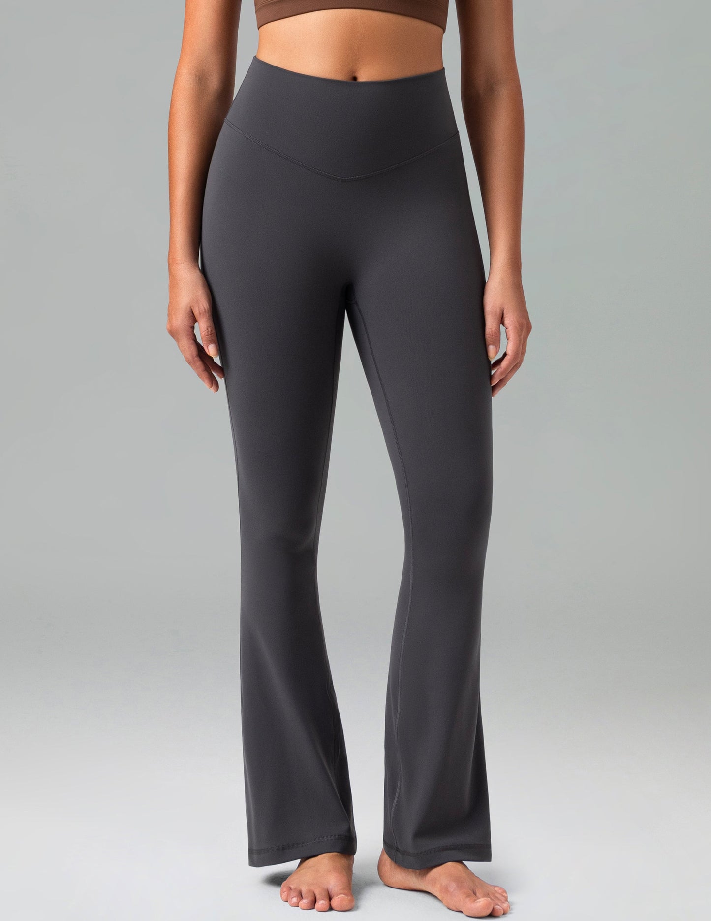 Dreamlux High Waisted No Front Seam Flare Legging 29.5" 0