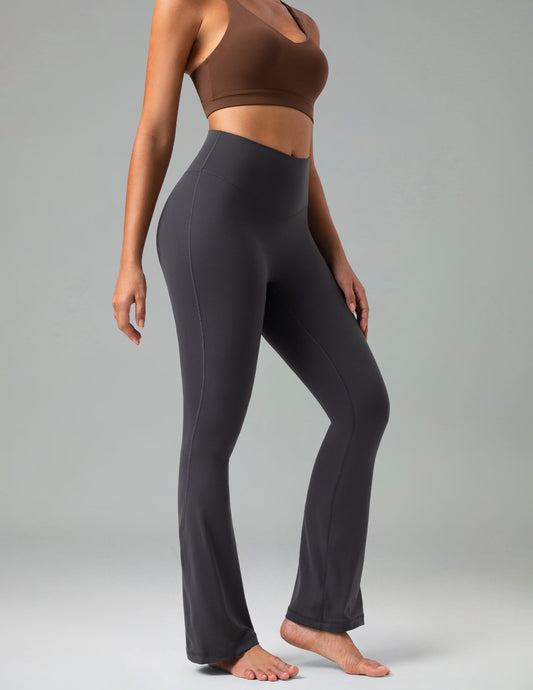 Dreamlux High Waisted No Front Seam Flare Legging 29.5" 1