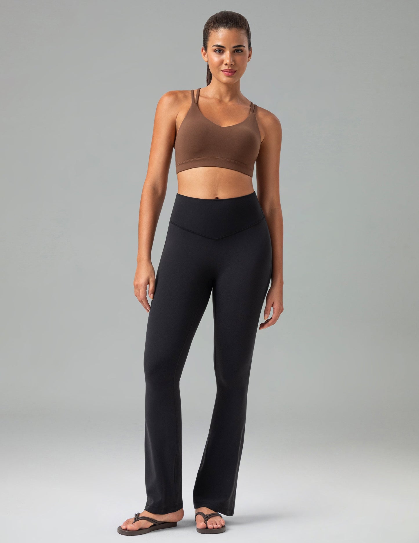 Dreamlux High Waisted No Front Seam Flare Legging 29.5" 6