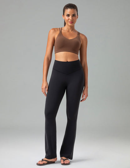 Dreamlux High Waisted No Front Seam Flare Legging 29.5" 6