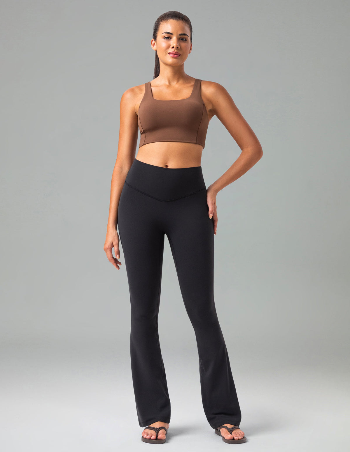 Dreamlux High Waisted No Front Seam Flare Legging 31.5