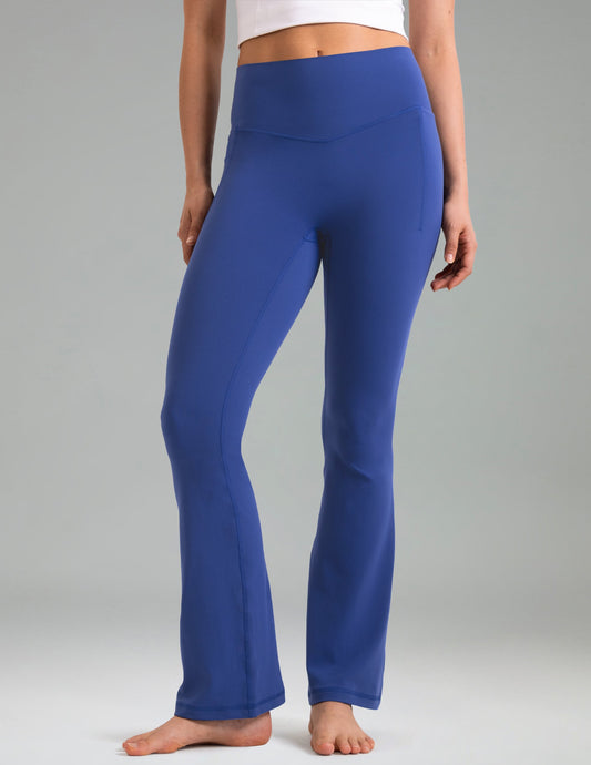 Dreamlux High Waisted No Front Seam Flare Legging w/Pockets 29.5" 15