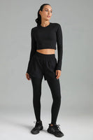 Dreamlux Long Sleeve Cropped Workout Shirt 0