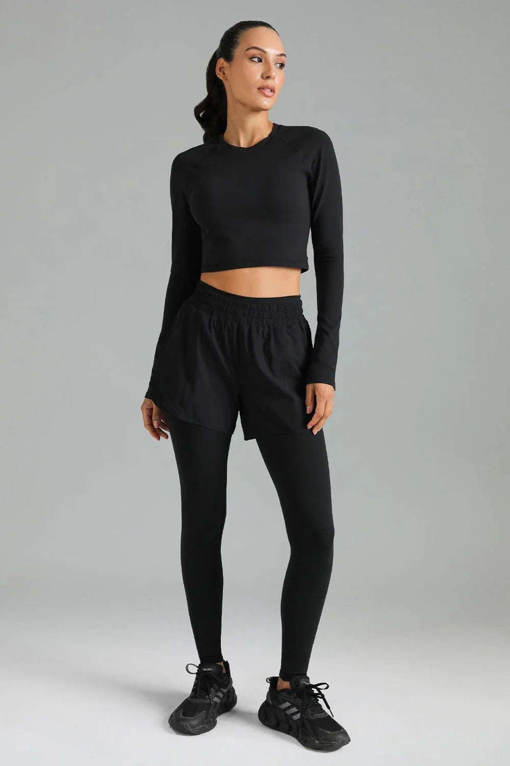 Dreamlux Long Sleeve Cropped Workout Shirt 0
