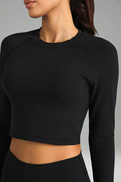 Dreamlux Long Sleeve Cropped Workout Shirt 3